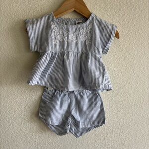 Old Navy 0-3M Striped Top and Bloomers NWOT